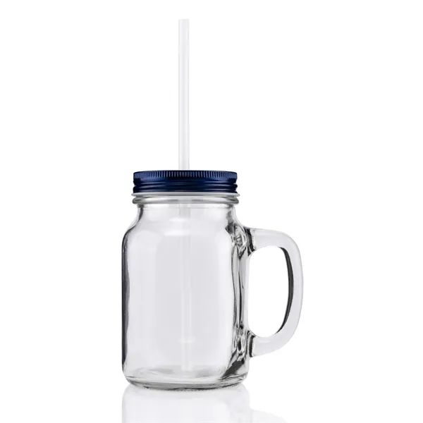 20 ounce vintage glass mason jar with threaded aluminum lid, handle... from ASI 57800 Gordon Sinclair / Gordon Sinclair®