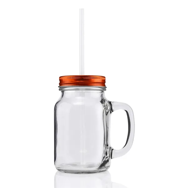 20 ounce vintage glass mason jar with threaded aluminum lid, handle... from ASI 57800 Gordon Sinclair / Gordon Sinclair®