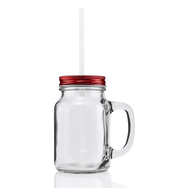 20 ounce vintage glass mason jar with threaded aluminum lid, handle... from ASI 57800 Gordon Sinclair / Gordon Sinclair®