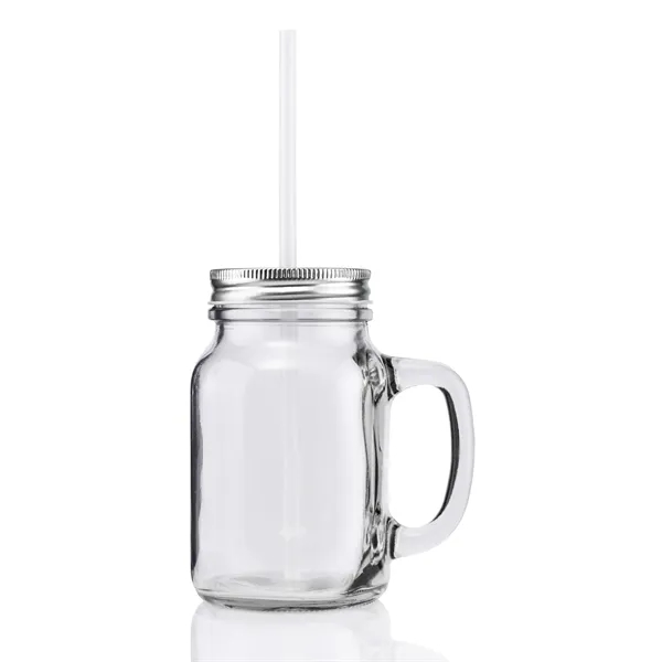 20 ounce vintage glass mason jar with threaded aluminum lid, handle... from ASI 57800 Gordon Sinclair / Gordon Sinclair®