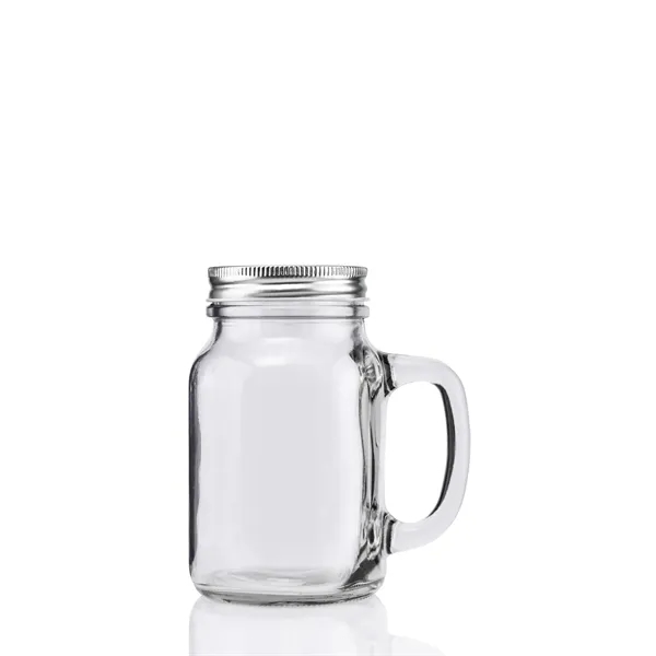 20 ounce vintage glass mason jar with threaded aluminum lid, handle... from ASI 57800 Gordon Sinclair / Gordon Sinclair®