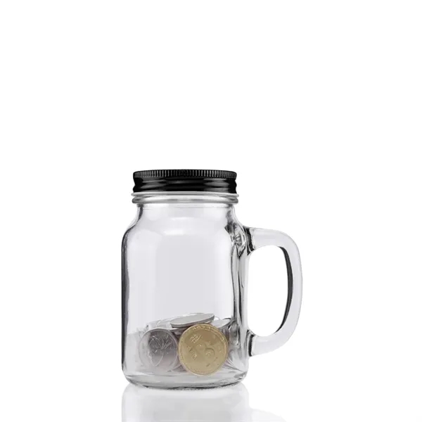20 ounce vintage glass mason jar with threaded aluminum lid, handle... from ASI 57800 Gordon Sinclair / Gordon Sinclair®