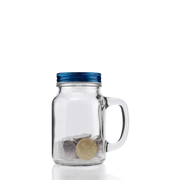 20 ounce vintage glass mason jar with threaded aluminum lid, handle... from ASI 57800 Gordon Sinclair / Gordon Sinclair®