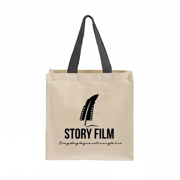 Heavy canvas tote with jumbo gusset, 23" handles, and large imprint... from ASI 67557 LimeLight Ent / Limelight USA