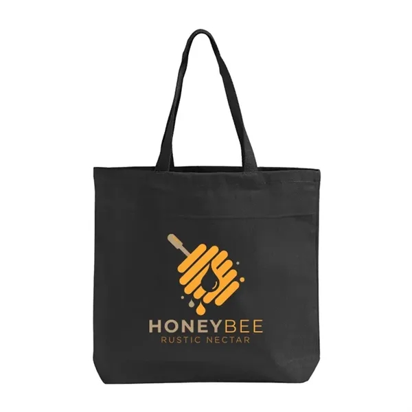 Heavy 10 oz cotton twill tote with 17" handles and imprint... from ASI 67557 LimeLight Ent / Limelight USA
