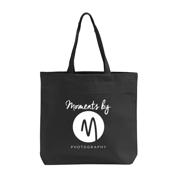 Heavy 10 oz cotton twill tote with 17" handles and imprint... from ASI 67557 LimeLight Ent / Limelight USA