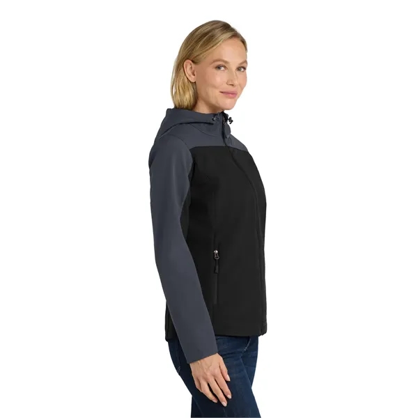 Port Authority Ladies Hooded Core Soft Shell Jacket.... from ASI 84863 SanMar
