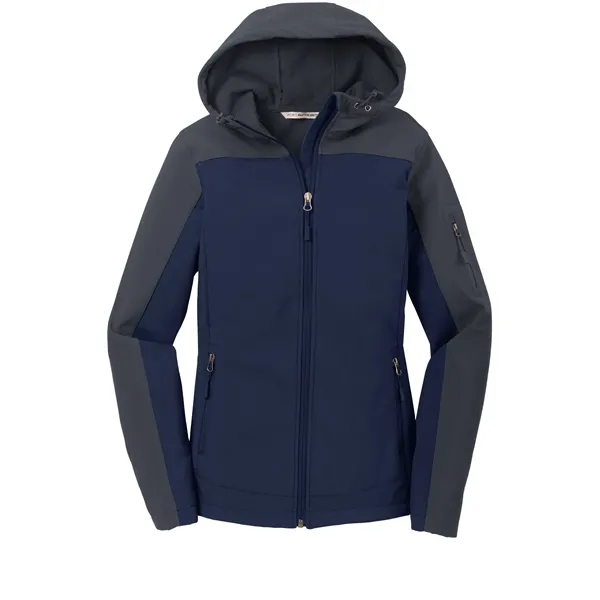 Port Authority Ladies Hooded Core Soft Shell Jacket.... from ASI 84863 SanMar