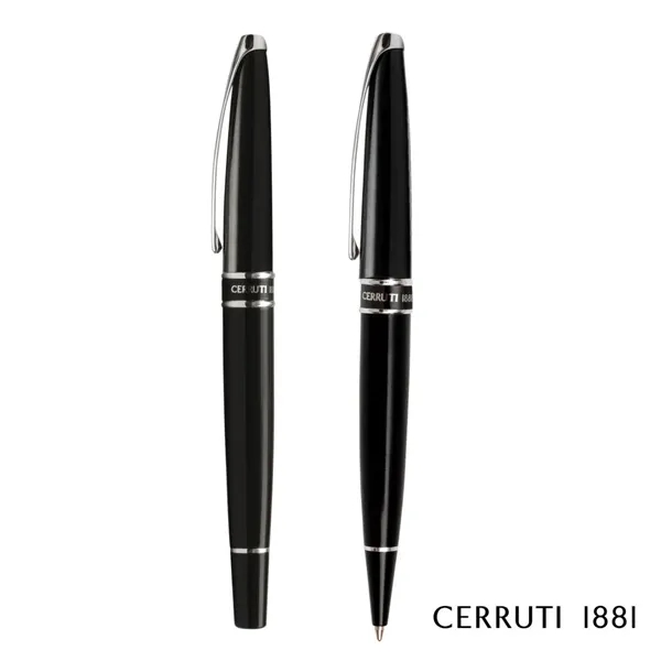 Cerruti 1881® Silver Clip Ballpoint Pen & Rollerball Pen Gift Set... from ASI 84592 St Regis Group