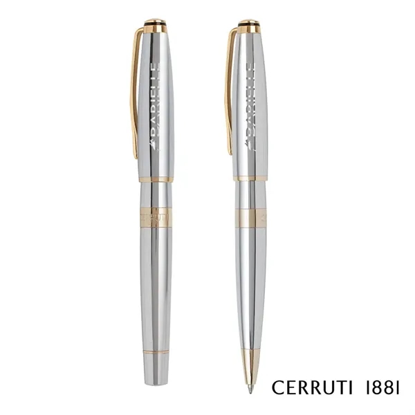 Cerruti 1881® Bicolore Ballpoint Pen & Rollerball Pen Gift Set... from ASI 84592 St Regis Group