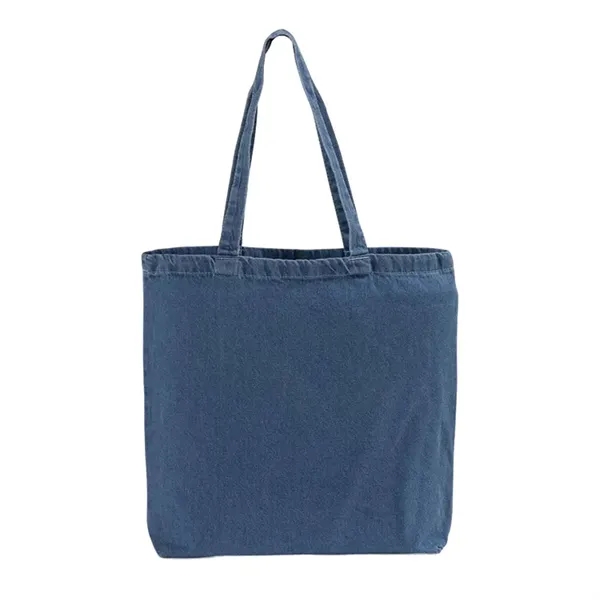 Heavy 10 oz denim tote with 17" cotton handles and large... from ASI 67557 LimeLight Ent / Limelight USA