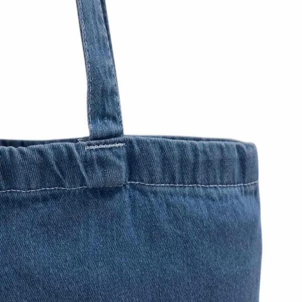 Heavy 10 oz denim tote with 17" cotton handles and large... from ASI 67557 LimeLight Ent / Limelight USA