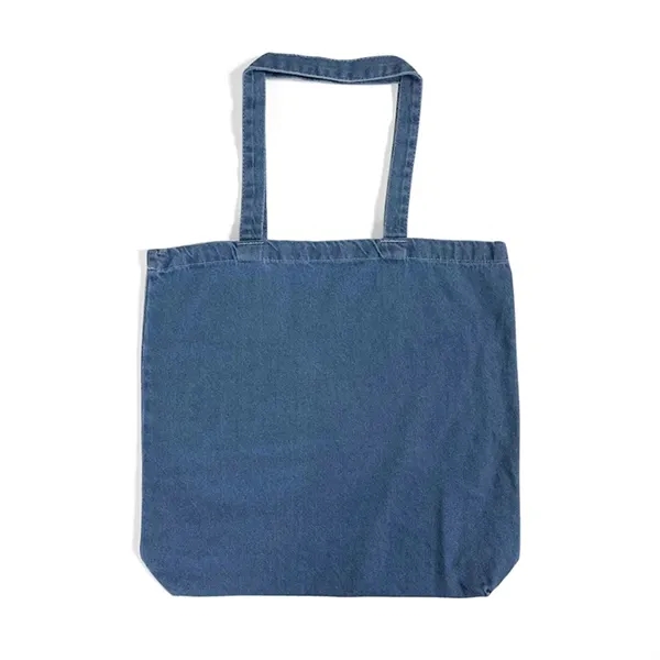 Heavy 10 oz denim tote with 17" cotton handles and large... from ASI 67557 LimeLight Ent / Limelight USA
