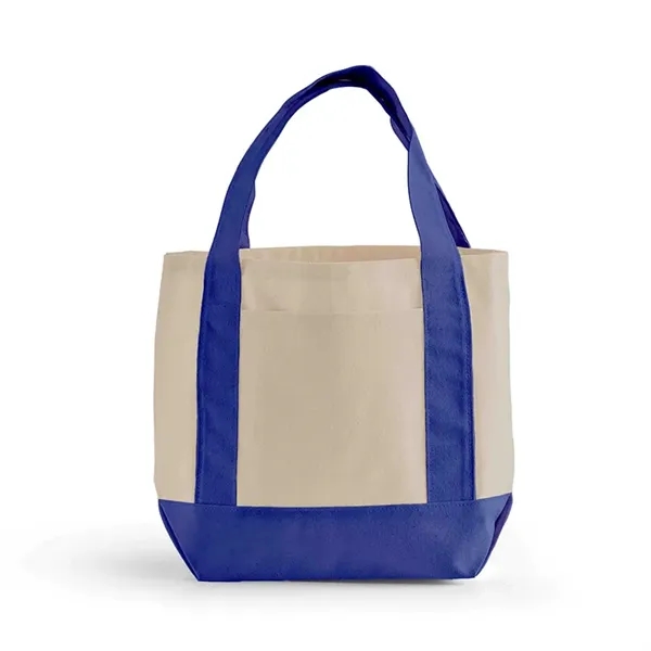 Compact 10 oz cotton tote with front pocket and wide handles.... from ASI 67557 LimeLight Ent / Limelight USA