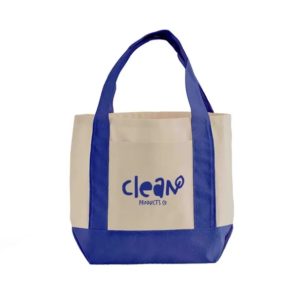 Compact 10 oz cotton tote with front pocket and wide handles.... from ASI 67557 LimeLight Ent / Limelight USA