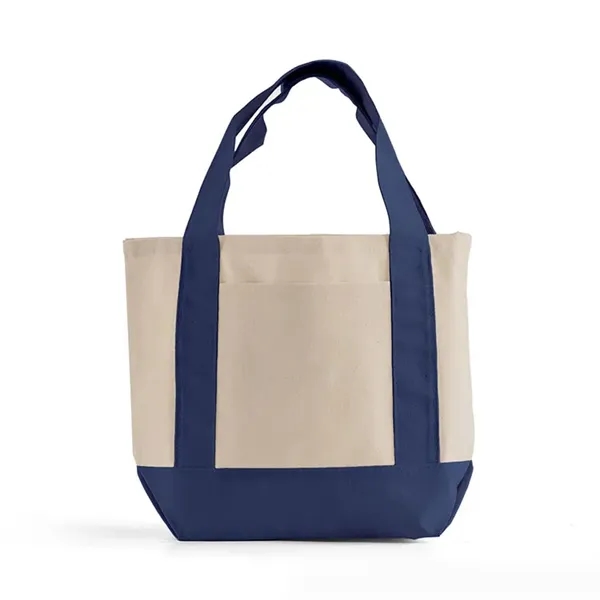Compact 10 oz cotton tote with front pocket and wide handles.... from ASI 67557 LimeLight Ent / Limelight USA