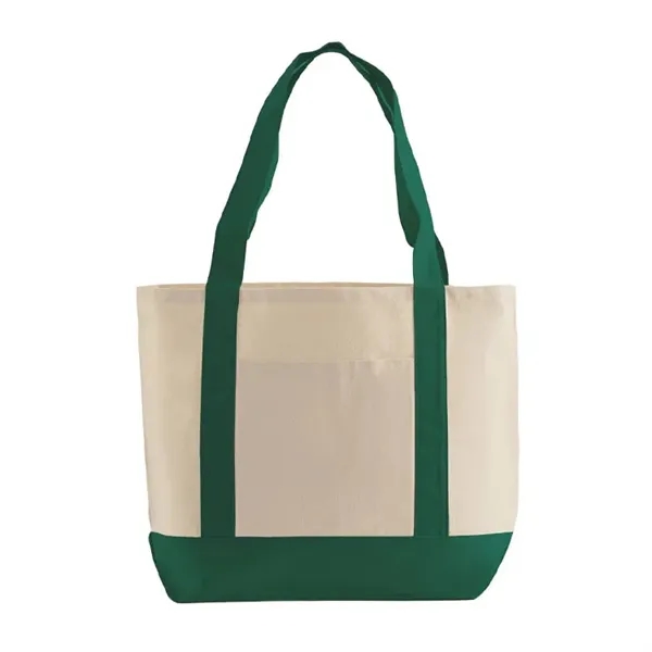 Compact 10 oz cotton tote with front pocket and wide handles.... from ASI 67557 LimeLight Ent / Limelight USA