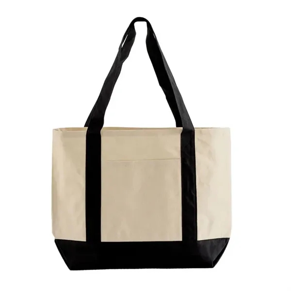 Compact 10 oz cotton tote with front pocket and wide handles.... from ASI 67557 LimeLight Ent / Limelight USA