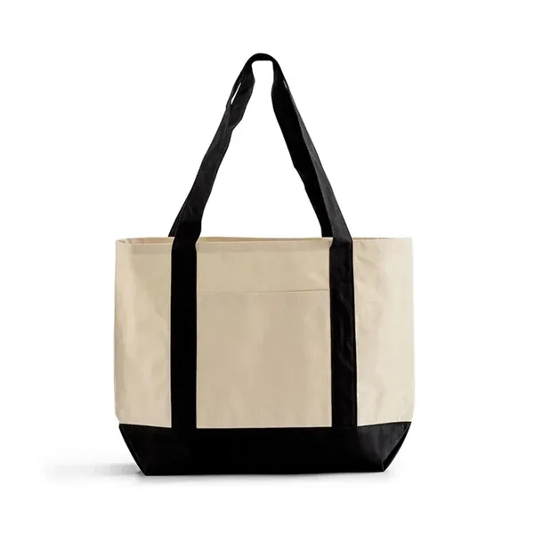 Spacious 10 oz cotton tote with large front pocket and shoulder... from ASI 67557 LimeLight Ent / Limelight USA
