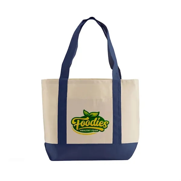 Spacious 10 oz cotton tote with large front pocket and shoulder... from ASI 67557 LimeLight Ent / Limelight USA