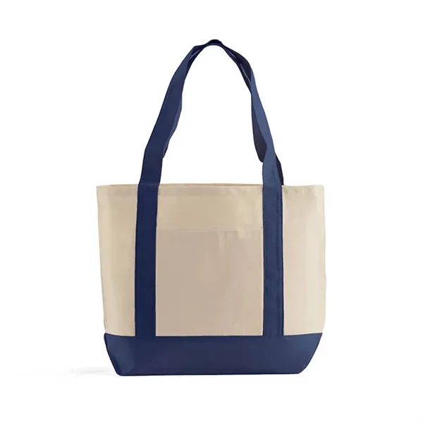 Spacious 10 oz cotton tote with large front pocket and shoulder... from ASI 67557 LimeLight Ent / Limelight USA