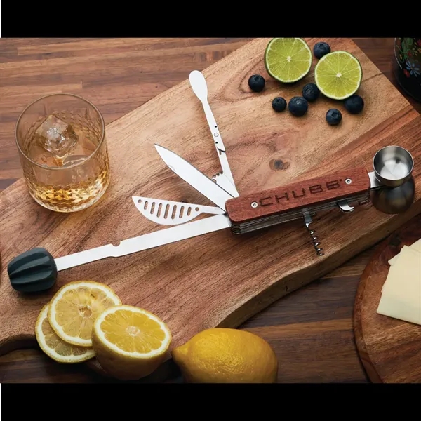 10 tools bartender cocktail multi tool with fold out muddler, reamer,... from ASI 57655 STOPNGO Line