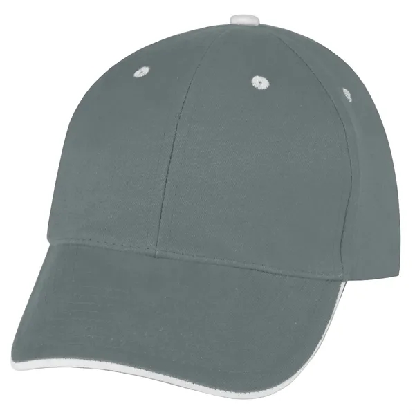 Elite Cap. 100% Brushed Cotton,6 Panel,Medium Profile,Trim Color Under Visor Matches... from ASI 61125 Hit Promotional Products / Hit®