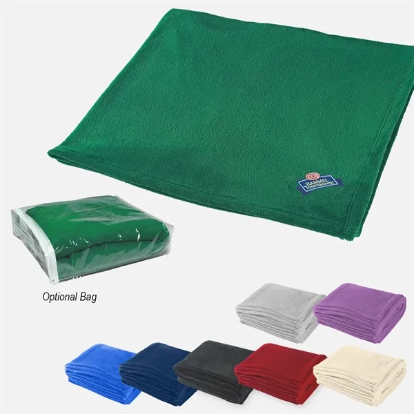 Chenille 100% plush polyester blanket, large 62" x 48".... from ASI 61125 Hit Promotional Products / Hit®