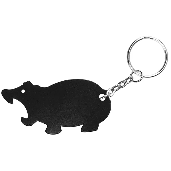 Jumbo size hippo shape bottle opener with key chain.... from ASI 74585 Nu Promo International / Nu Promo Line