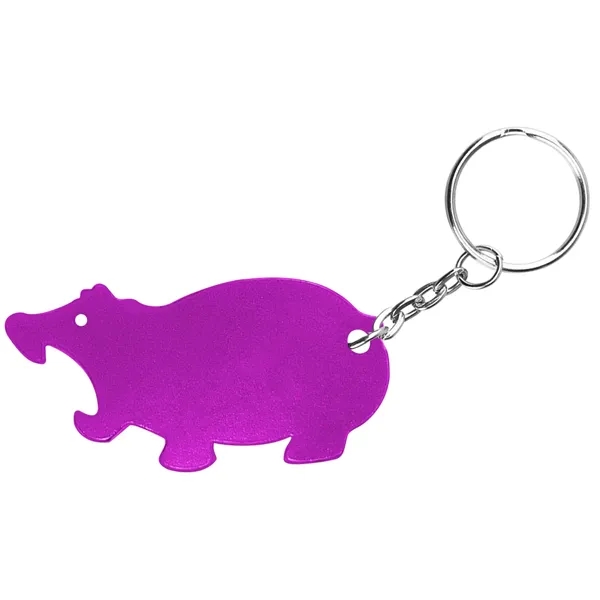 Jumbo size hippo shape bottle opener with key chain.... from ASI 74585 Nu Promo International / Nu Promo Line