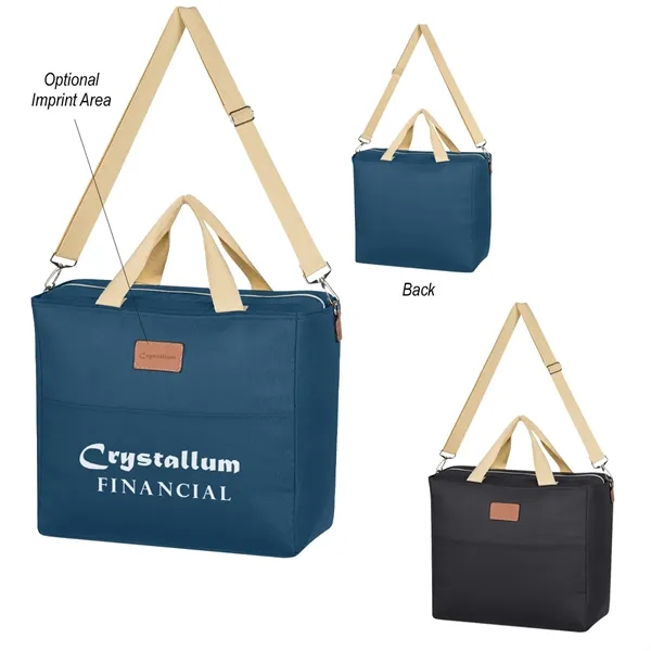 Cooler tote bag with laminated foam insulation, an adjustable and removable... from ASI 61125 Hit Promotional Products / Hit®