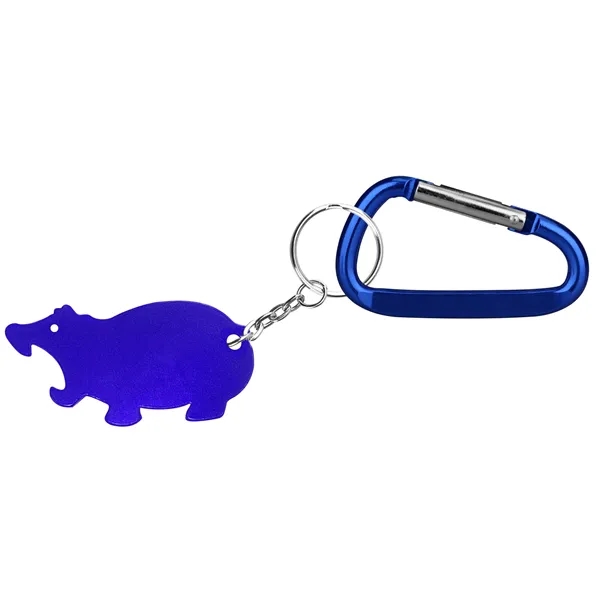 Jumbo size hippo shape bottle opener with key chain.... from ASI 74585 Nu Promo International / Nu Promo Line