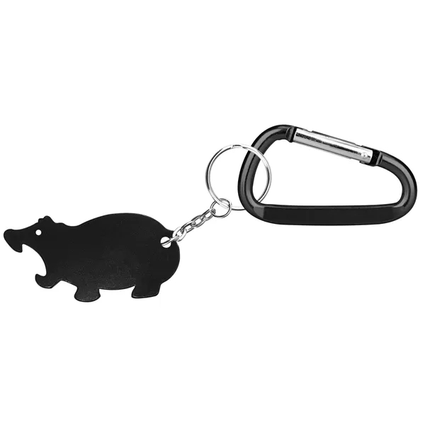 Jumbo size hippo shape bottle opener with key chain.... from ASI 74585 Nu Promo International / Nu Promo Line
