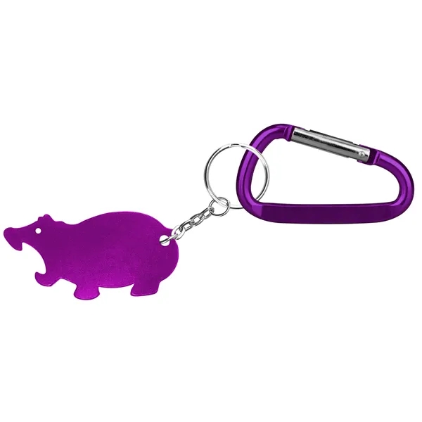 Jumbo size hippo shape bottle opener with key chain.... from ASI 74585 Nu Promo International / Nu Promo Line