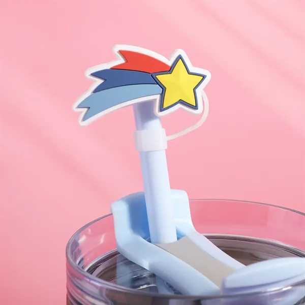 2" PVC Straw Topper for parties, promos, and playful sips.... from ASI 61966 HPG / BCG Creations HPG Gold