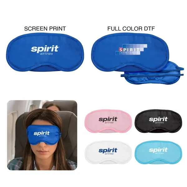 These 190T polyester eye masks feature 2 elastic straps on the... from ASI 52710 Lincoln Line