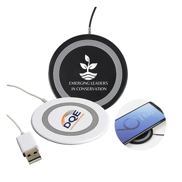 5W QI Round Wireless Charging Pad... from ASI 79535 Primetime / Primetime