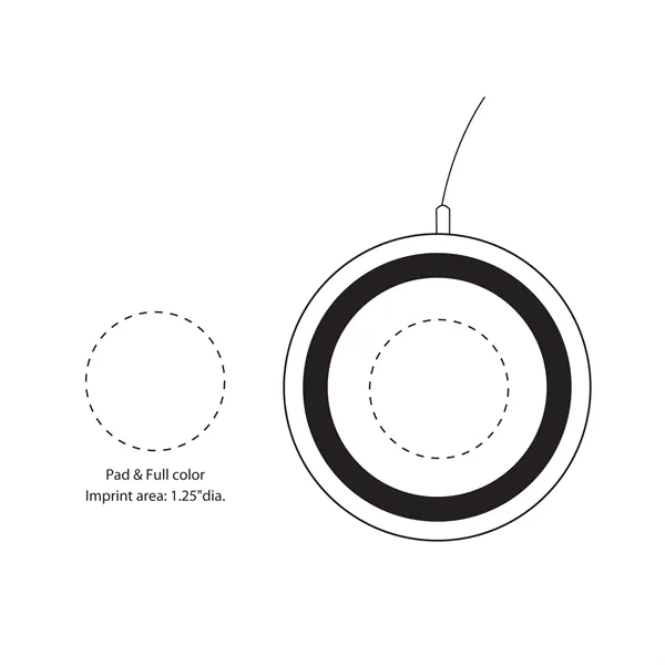 5W QI Round Wireless Charging Pad... from ASI 79535 Primetime / Primetime