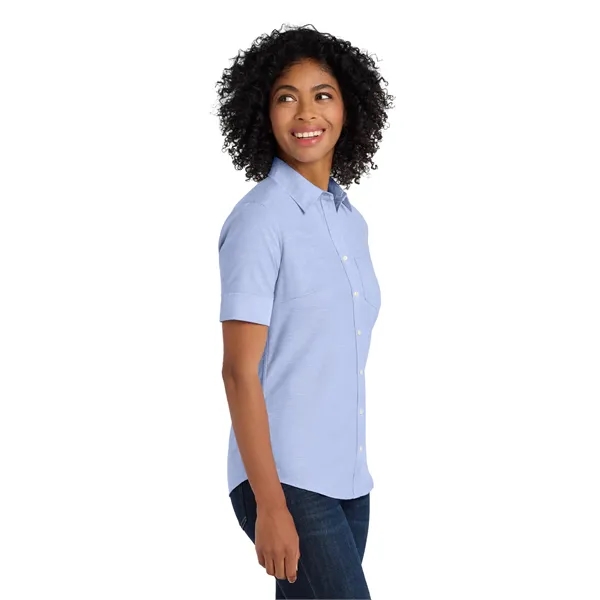 Port Authority Ladies Short Sleeve SuperPro Oxford Shirt.... from ASI 84863 SanMar