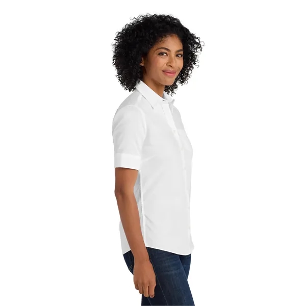 Port Authority Ladies Short Sleeve SuperPro Oxford Shirt.... from ASI 84863 SanMar
