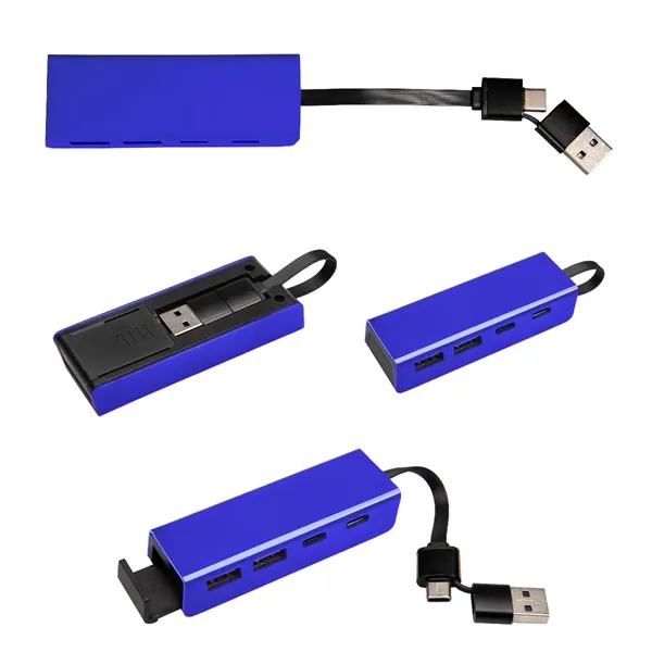 Type-C and USB hub with phone stand.... from ASI 61125 Hit Promotional Products / Hit®