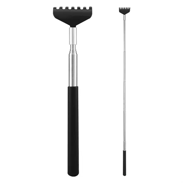 Stainless steel back scratcher with extendable design and PVC handle.... from ASI 61125 Hit Promotional Products / Hit®