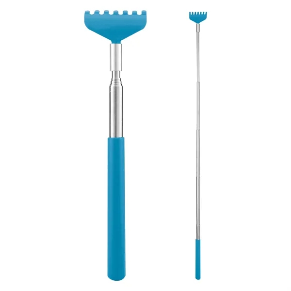 Stainless steel back scratcher with extendable design and PVC handle.... from ASI 61125 Hit Promotional Products / Hit®
