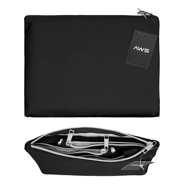 8" x 9.25" packable tote bag with trolley sleeve and pouch.... from ASI 61125 Hit Promotional Products / Hit®