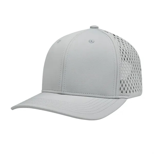 6 panel performance cap with adjustable self-material strap and sliding buckle.... from ASI 61125 Hit Promotional Products / Hit®