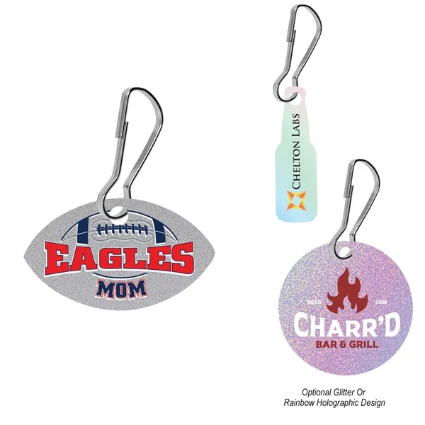 2" customizable acrylic zipper pull.... from ASI 61125 Hit Promotional Products / Hit®