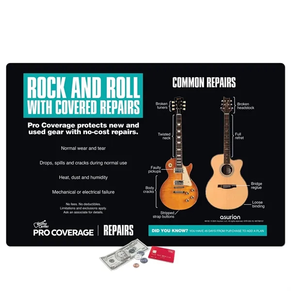 17" x 26" x 1/8" - Heavy Duty Fabric Counter Mat... from ASI 49716 Digispec & CounterPoint / COUNTERPOINT®