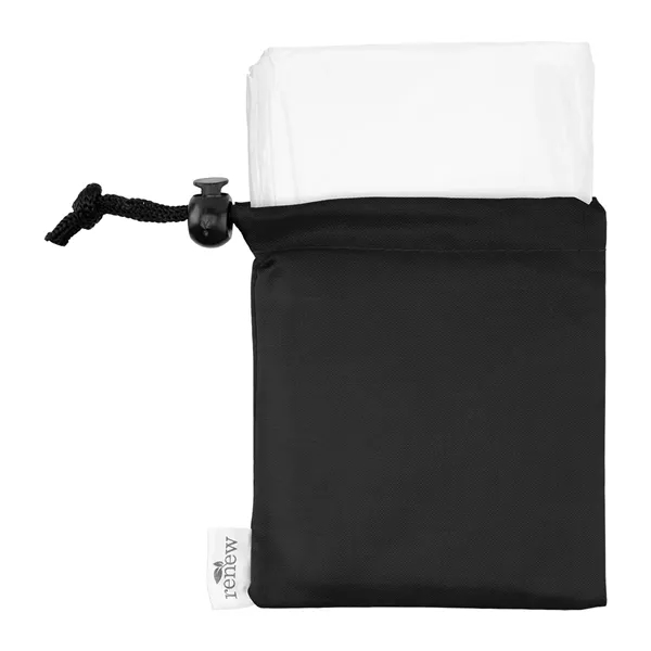 Hooded poncho with a rPET drawstring pouch.... from ASI 61125 Hit Promotional Products / Hit®