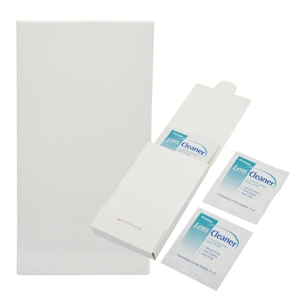 Pocket-sized kit with 3 lens cleaning wipes.... from ASI 61125 Hit Promotional Products / Hit®
