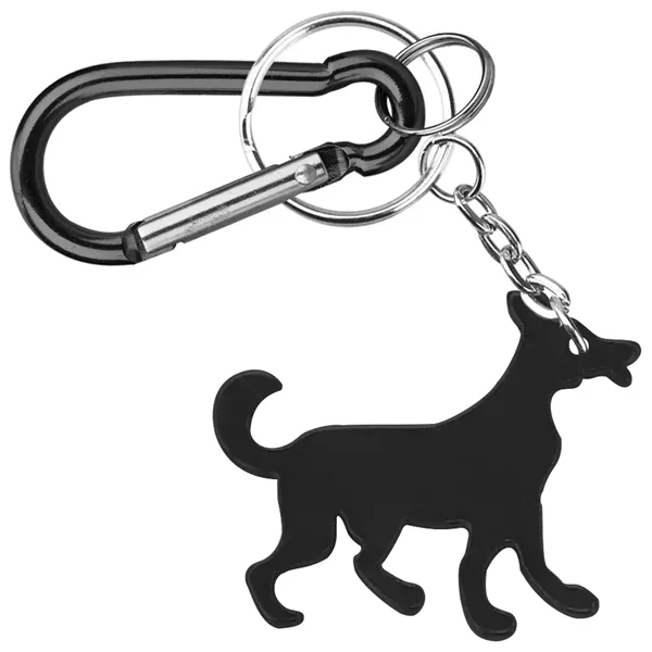 Dog shape bottle opener with key chain.... from ASI 74585 Nu Promo International / Nu Promo Line